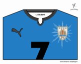 Camiseta del mundial de fútbol 2014 de Uruguay