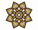 Mandala de flor sencilla