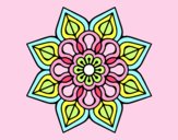 Mandala de flor sencilla