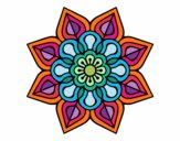 Mandala de flor sencilla