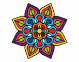 Mandala de flor sencilla