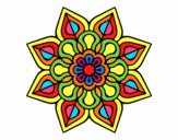 Mandala de flor sencilla