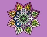 Mandala de flor sencilla