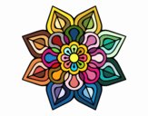 Mandala de flor sencilla