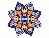 Mandala de flor sencilla