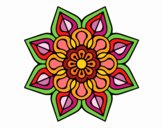 Mandala de flor sencilla