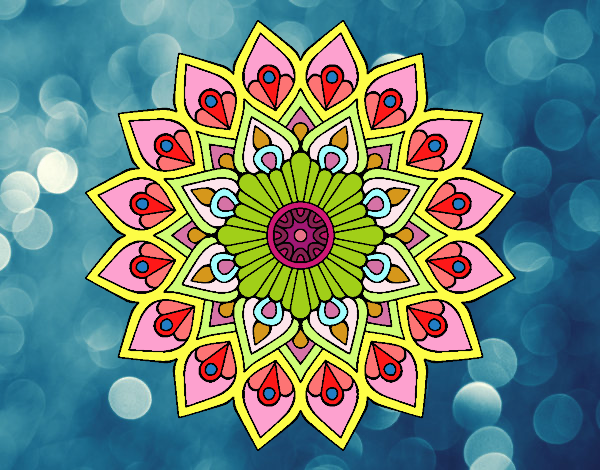 Mandala destello creciente