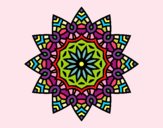 Mandala estrella floral