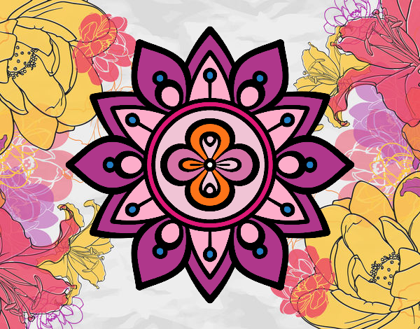 Mandala flor de loto