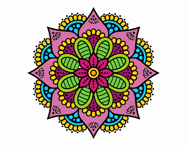 Mandala flor de primavera