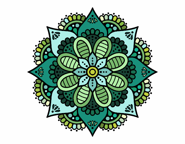 Mandala flor de primavera