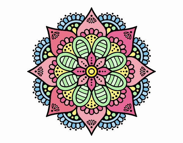 Mandala flor de primavera