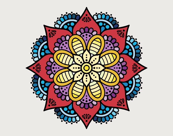 Mandala flor de primavera