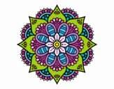 Mandala flor de primavera