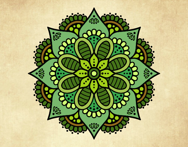 Mandala flor de primavera