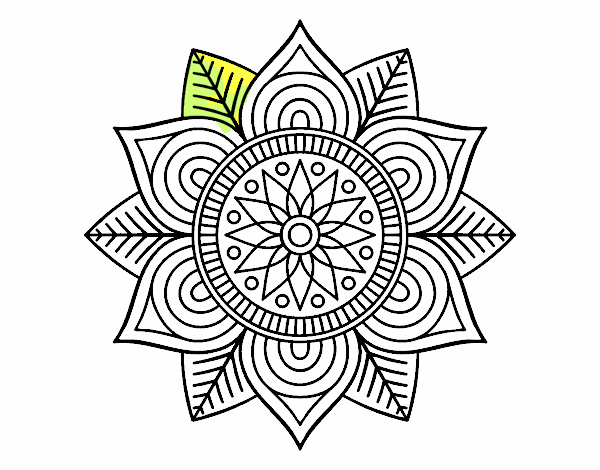 Mandala flor estelar