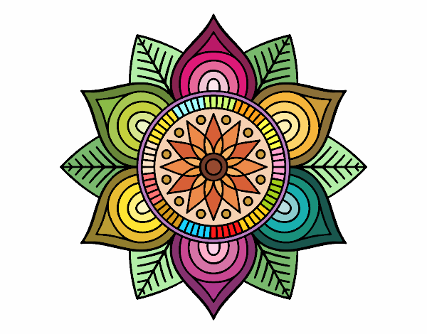 Mandala flor estelar