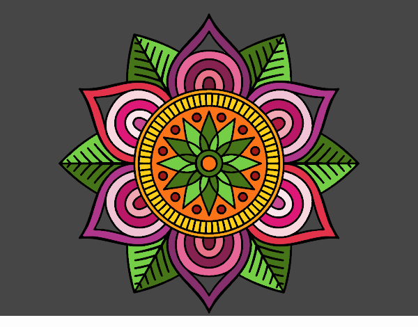 Mandala flor estelar