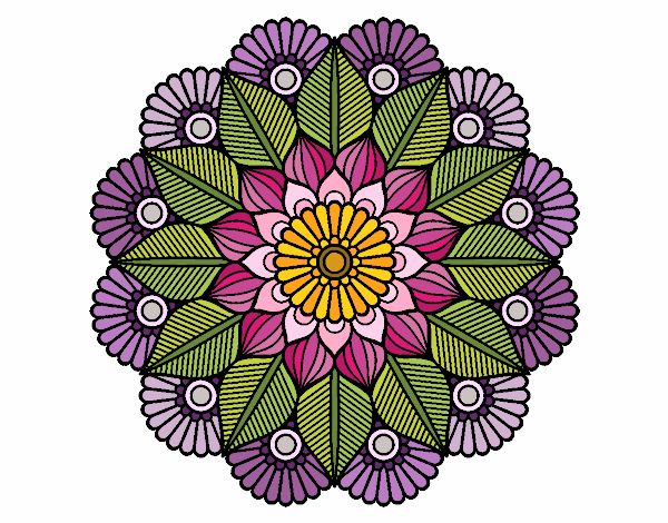 Mandala jardín vegetal