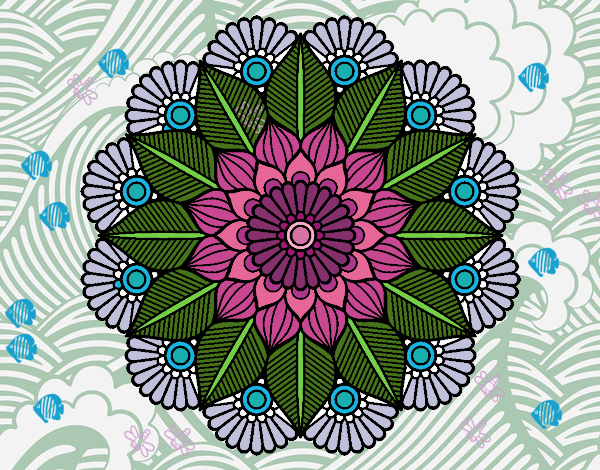 Mandala jardín vegetal