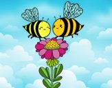 Pareja de abejas