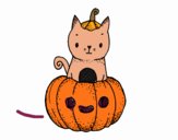 Un gatito de Halloween