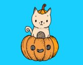 Un gatito de Halloween