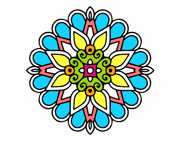 Un mandala estilo árabe