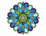 Un mandala estilo árabe