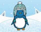 Bebé pingüino con gorrito