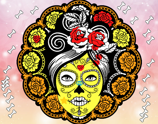 Calavera mejicana femenina