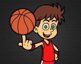 Jugador de baloncesto junior