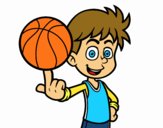 Jugador de baloncesto junior