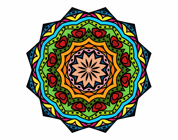 Mandala con estratos