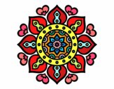 Mandala corazones árabes