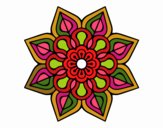 Mandala de flor sencilla