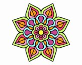 Mandala de flor sencilla