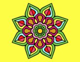 Mandala de flor sencilla