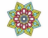 Mandala de flor sencilla