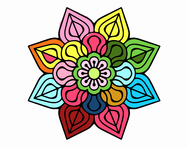 Mandala de flor sencilla