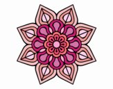 Mandala de flor sencilla