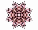 Mandala de flor sencilla