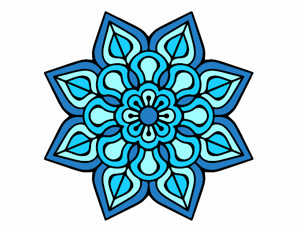 Mandala de flor sencilla