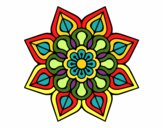 Mandala de flor sencilla