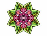 Mandala de flor sencilla