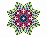 Mandala de flor sencilla