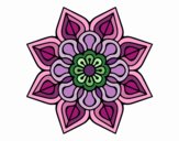 Mandala de flor sencilla