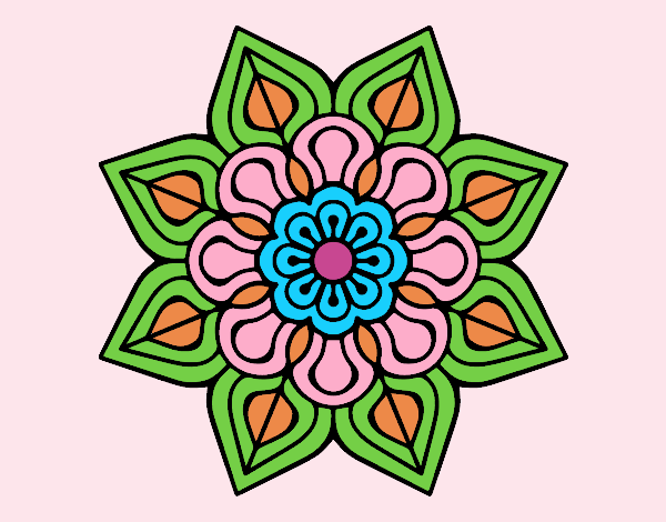 Mandala de flor sencilla