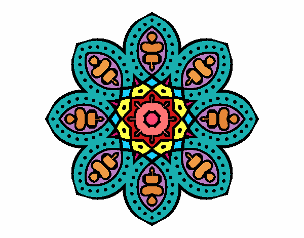 Mandala de inspiración árabe