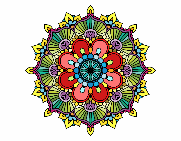 Mandala destello floral